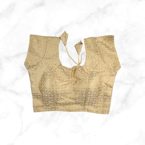 AVAANI | DEEP WINE BROCADE BLOUSE