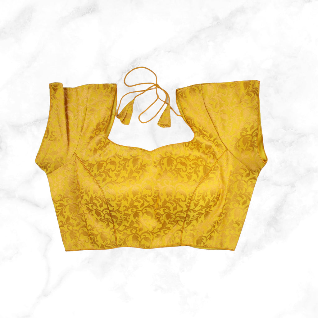 IVY | Yellow Banarsi Blouse