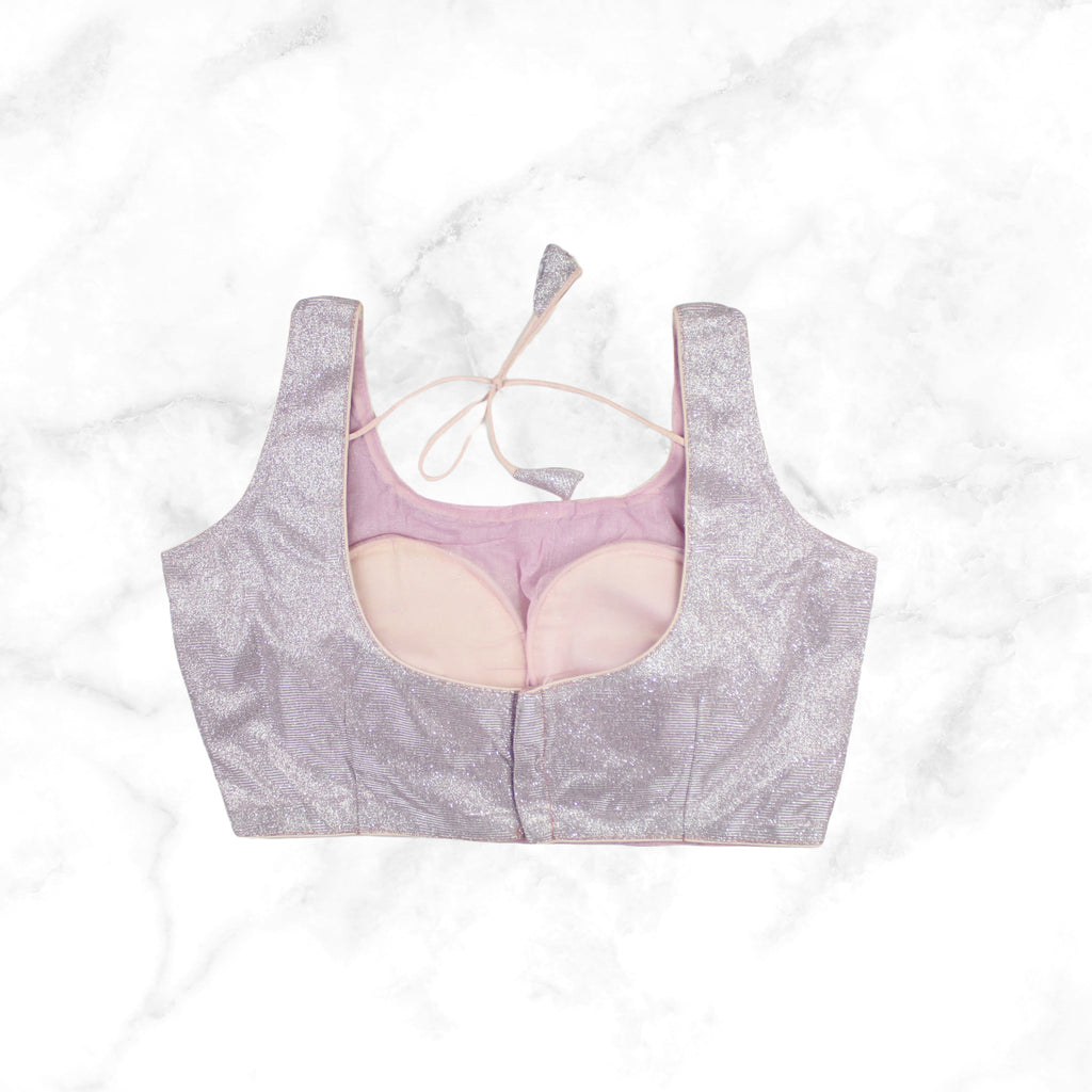 MOONLIGHT | DUSTY PINK SHIMMER BLOUSE