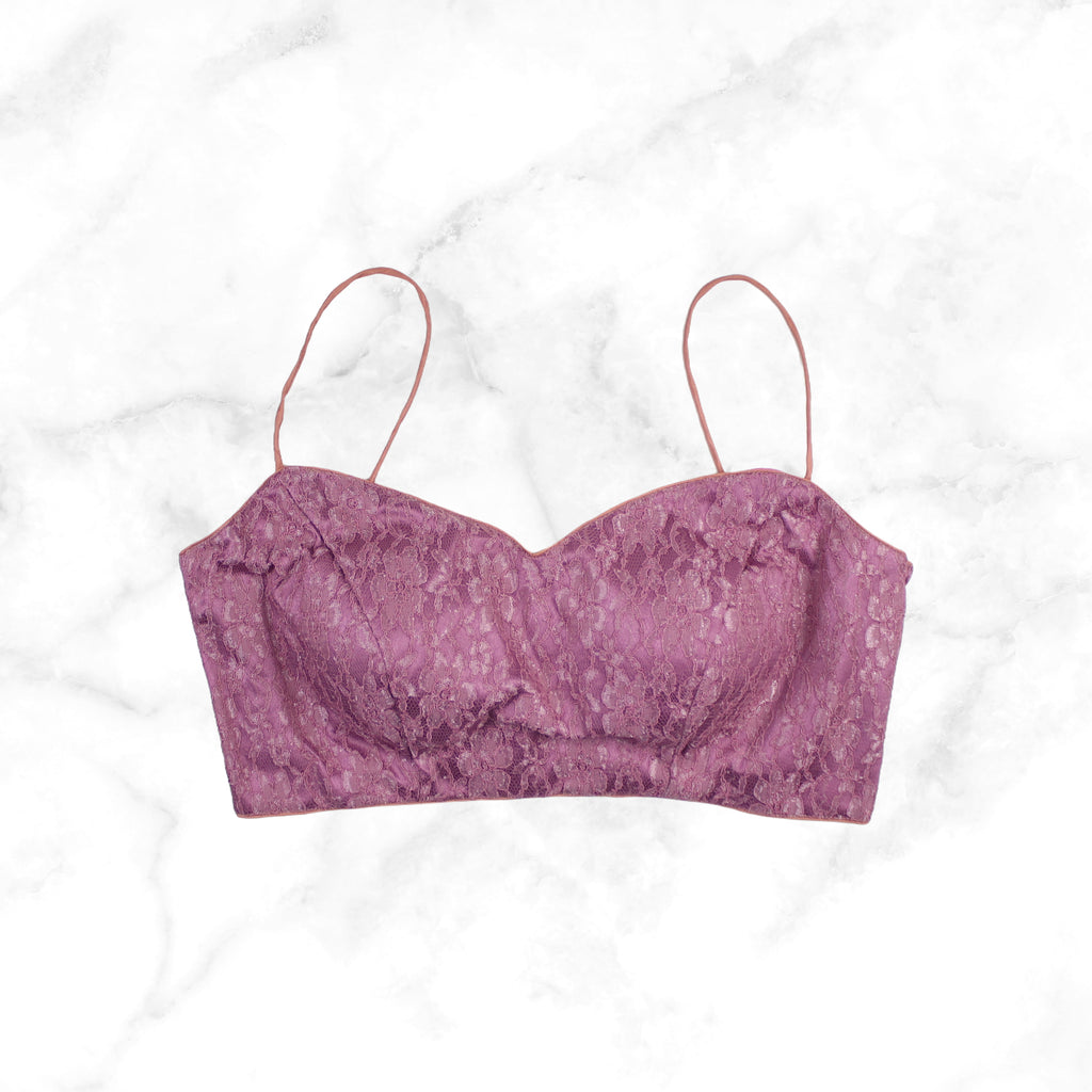 LARISSA | MAGENTA PINK LACE BLOUSE