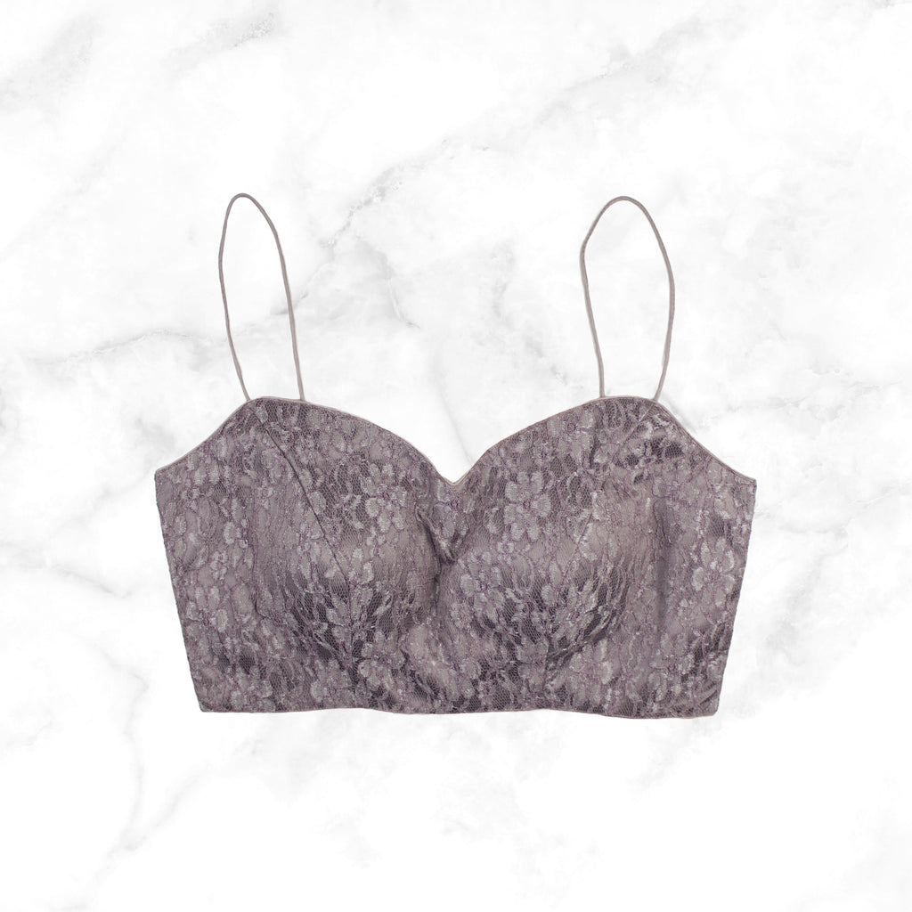 LARISSA | PURPLE MAUVE LACE BLOUSE