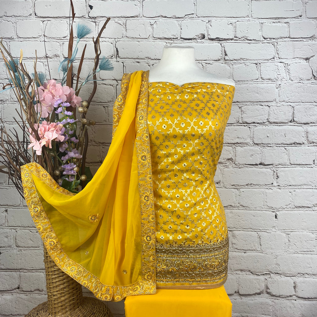 Faux Benarsi Silk Suit (D71)