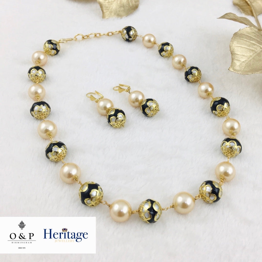 Pearl Beaded Set