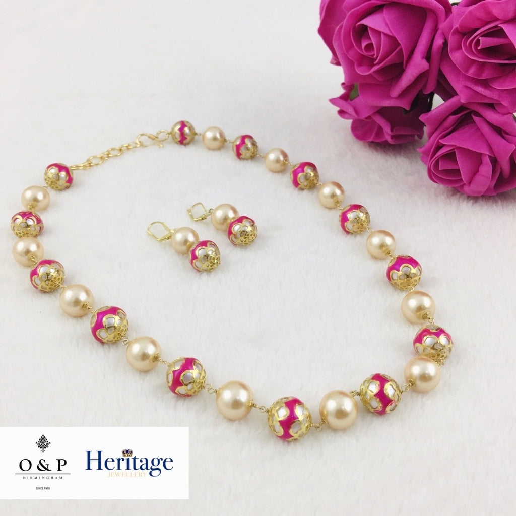 Pearl Beaded Set