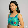 GREEN | SHIMMER SILK | BLOUSE