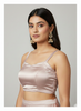 CHAMPAGNE PINK | SATIN |BLOUSE