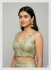 MINT GREEN WITH GOLD| BROCADE | BLOUSE