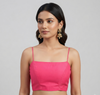 ALIA | FUSCHIA PINK TAFFETA SILK BLOUSE