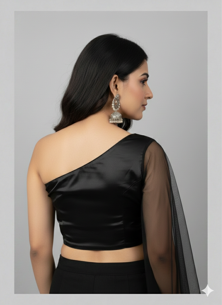 BLACK | SATIN | BLOUSE