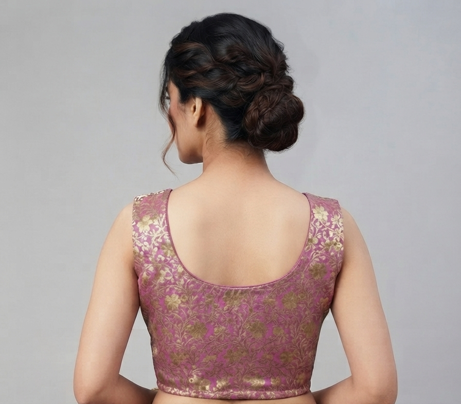 PINK| BANARASI | BLOUSE