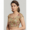 GOLD MULTICOLOURED | FAUX RAW SILK | BLOUSE