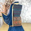 Unstitched Soft Crepe Threadwork Suit