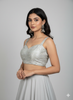 LIGHT GREY | TAFFETA SILK| BLOUSE
