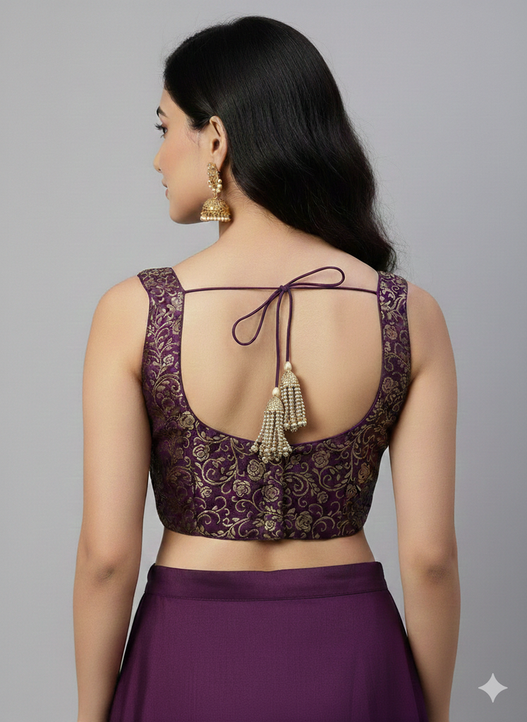 Purple | BROCADE | BLOUSE