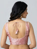 RAAS | PINK EMBROIDERED NET LACE BLOUSE