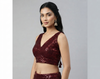 SIENNA | MAROON SEQUIN BLOUSE