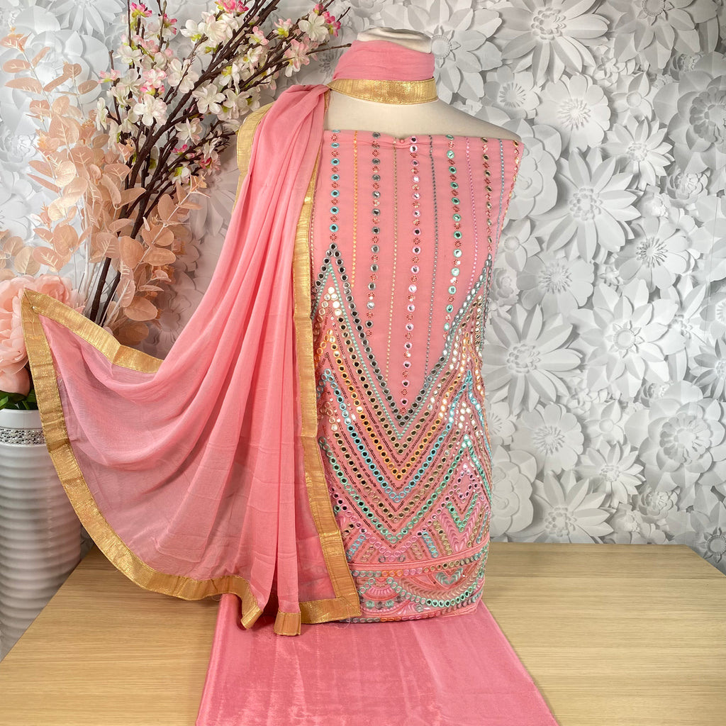 Unstitched Soft Georgette Suit