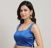ROYAL BLUE | TAFFETA SILK| BLOUSE