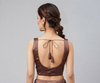 CHESTNUT BROWN | CREPE BACK SATIN |BLOUSE