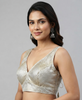 CHAMPAGNE | LAME BANARASI SILK  | BLOUSE