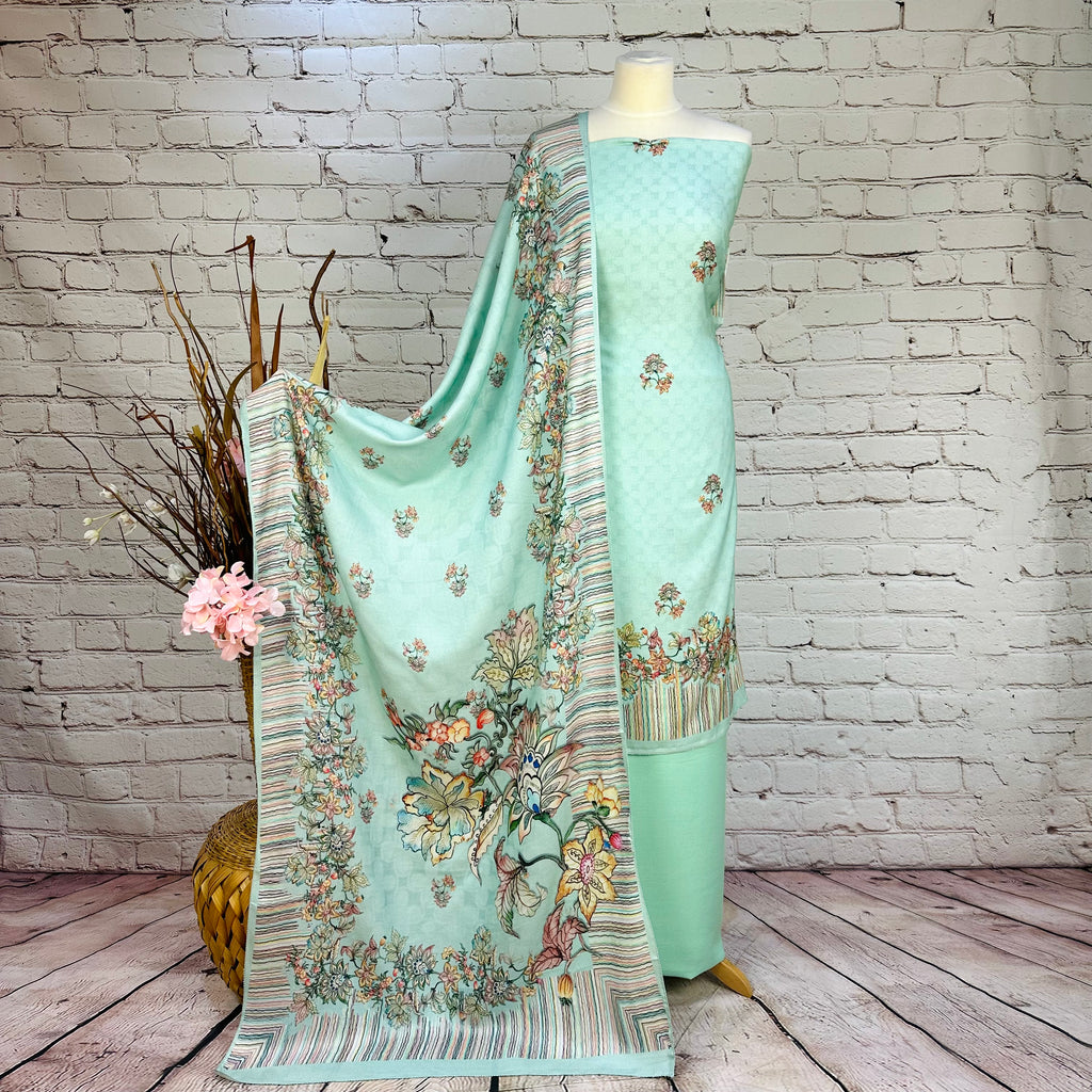 Designer Digital Floral Garam Suit (V1)