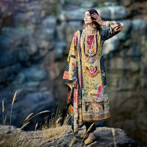 Unstitched Soft Georgette Suit