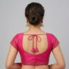 CERISE PINK | FAUX RAW SILK | BLOUSE