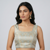 BLUE  | BROCADE | BLOUSE