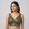 BLACK ANIMAl PRINTED | LACE | BLOUSE