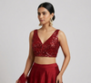 RED | SEQUIN | BLOUSE