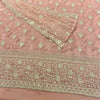 Unstitched Soft Faux Organza Suit