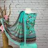 Floral Crepe Print Suit (A62)