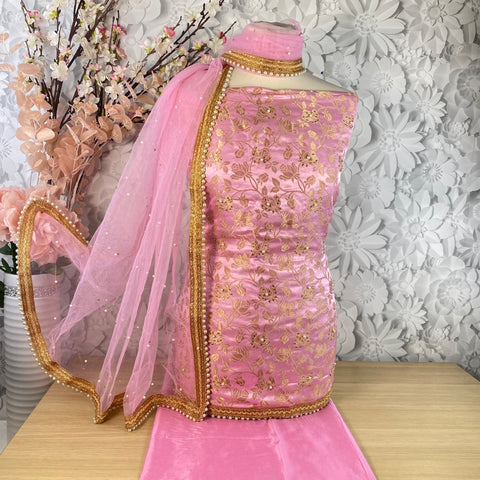 Faux Benarsi Silk Suit (D59)