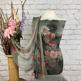 Digital Catonic Floral Print Suit
