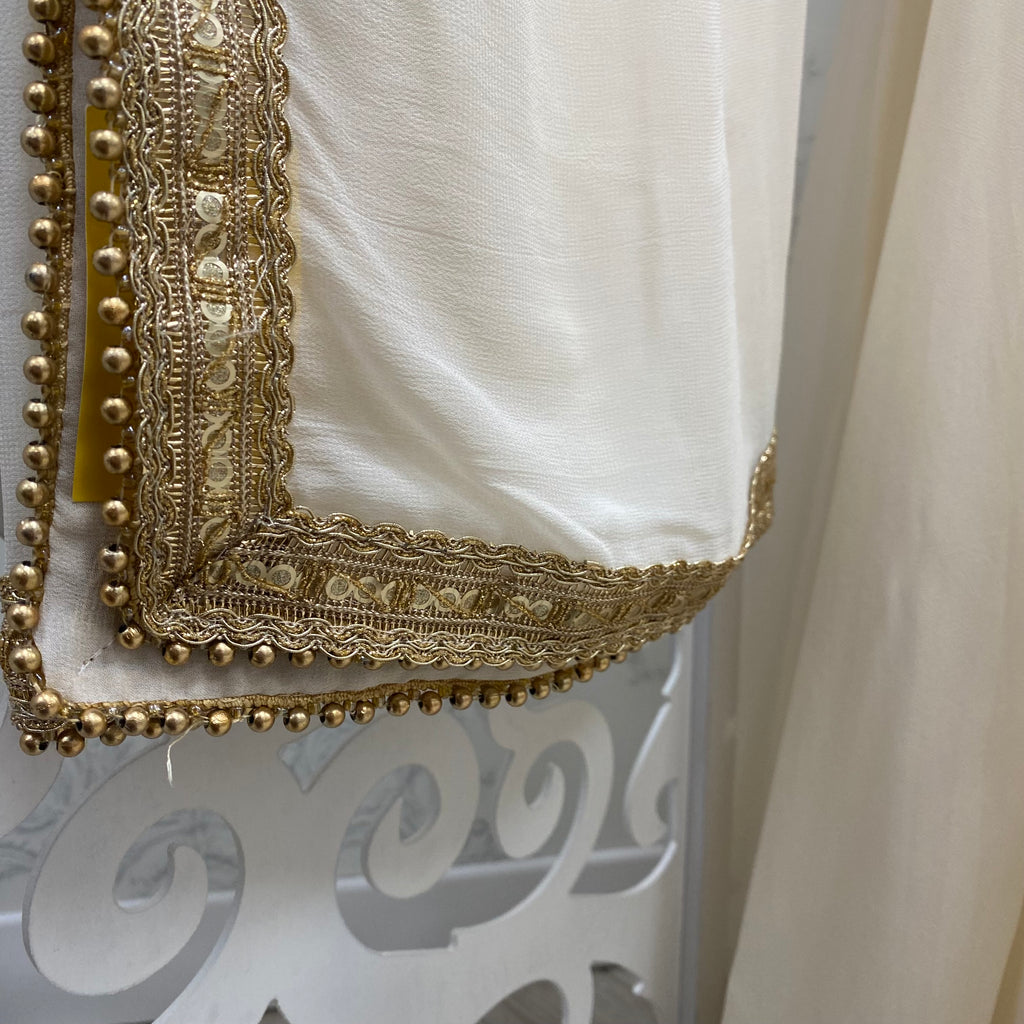 VALENTINA | IVORY PLAIN SHARARA & DUPATTA SET