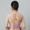 PINK EMBROIDERED NET LACE BLOUSE