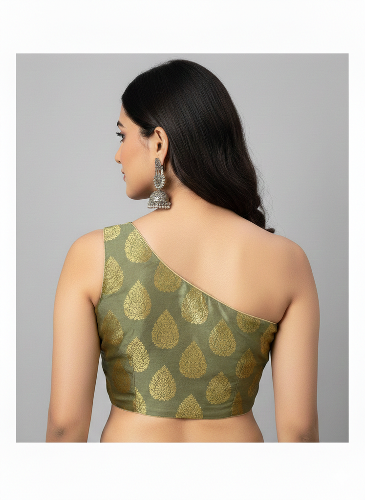 ANTIQUE GOLD | TAFFETA SILK| BLOUSE