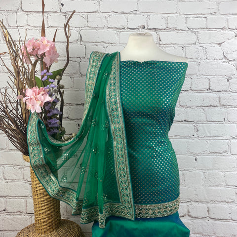 Faux Benarsi Silk Suit