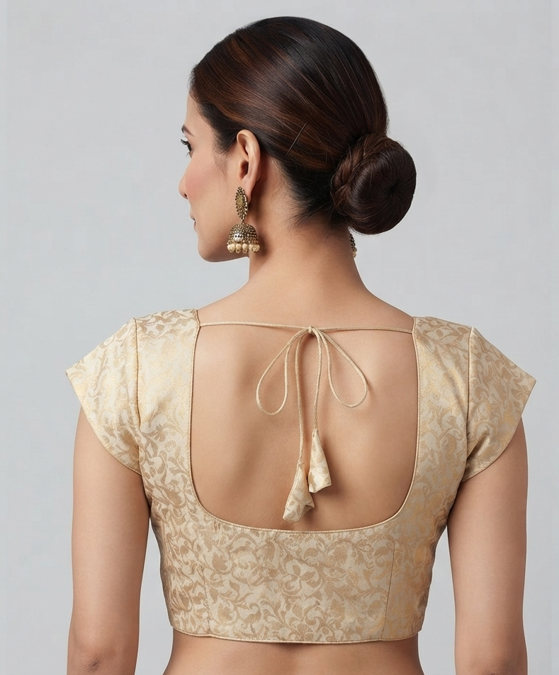IVY | WHITE| BANARASI BLOUSE
