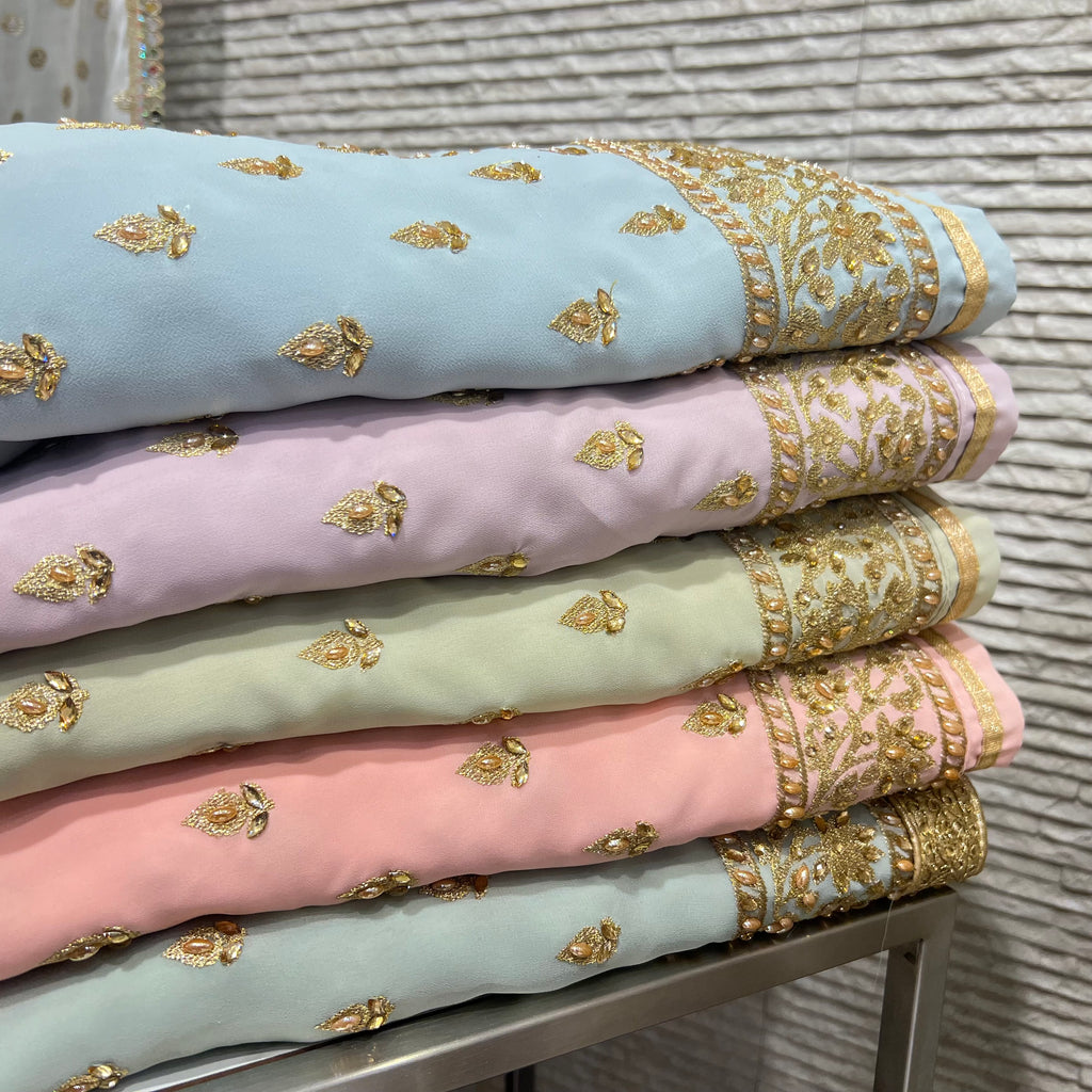 Unstitched Soft Georgette Suit (B13)