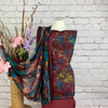 Floral Crepe Print Suit