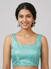 BLUE | GEORGETTE | BLOUSE