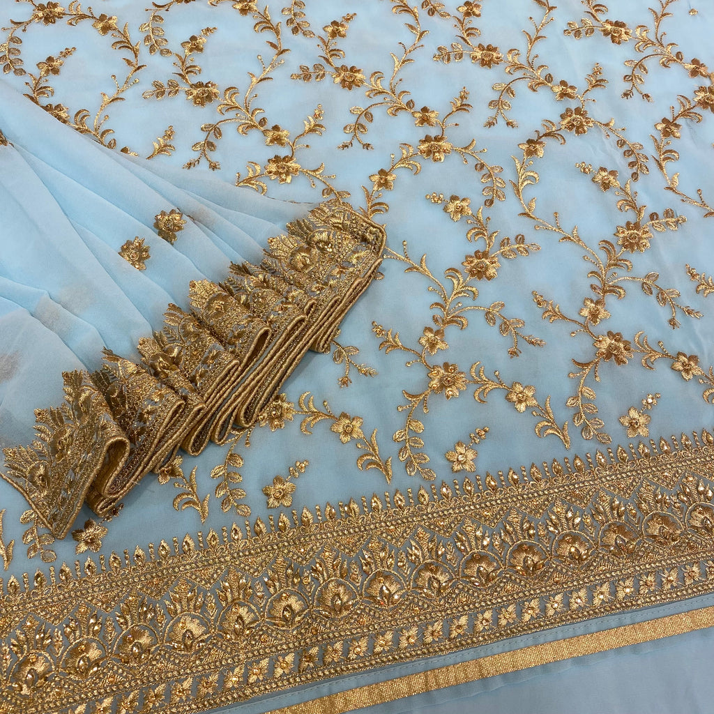 Unstitched Soft Georgette Suit