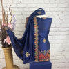 Unstitched Soft Faux Silk Suit