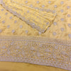 Unstitched Soft Faux Organza Suit