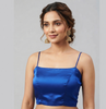 ROYAL BLUE | CREPE BACK SATIN |BLOUSE