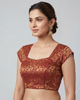 IVY | MAROON | BANARASI BLOUSE