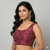 MAROON | PURE SILK | BLOUSE
