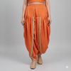 ORANGE | FAUX SILK | PLAIN READY TO WEAR DHOTI SALWAR