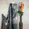 Designer Luxury Digital  Velvet Print Suit (V7)